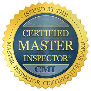 Certified Master Inspector logo (issued by the Master Inspector Certification Board)