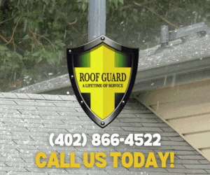 Animated gif of Roof Guard logo